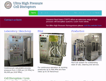 Tablet Screenshot of frenchpressurecell.com